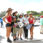 Jose Castillo with Trophy Girls, SKATE RODEO Westwind Lakes Skatepark Sugars Drop Shop 2012